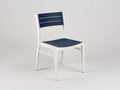Sedia da relax all'aperto 52×56×82 cm - polipropilene blu e bianco - stile moderno per terrazza