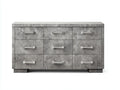 Mobile contenitore 180×45×85 cm – finitura grigio pietra – stile moderno per camera da letto