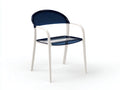Sedia da relax all'aperto 62×65×80 cm - legno marrone e corda beige - per balcone