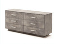 Cassettiera 150×45×80 cm - grigio - contenitore moderno per camera da letto