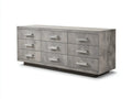 Cassettiera 160×48×78 cm - legno grigio - design moderno per camera da letto