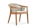 Sedia da relax all'aperto 58×56×79 cm - polipropilene blu e bianco - per terrazza